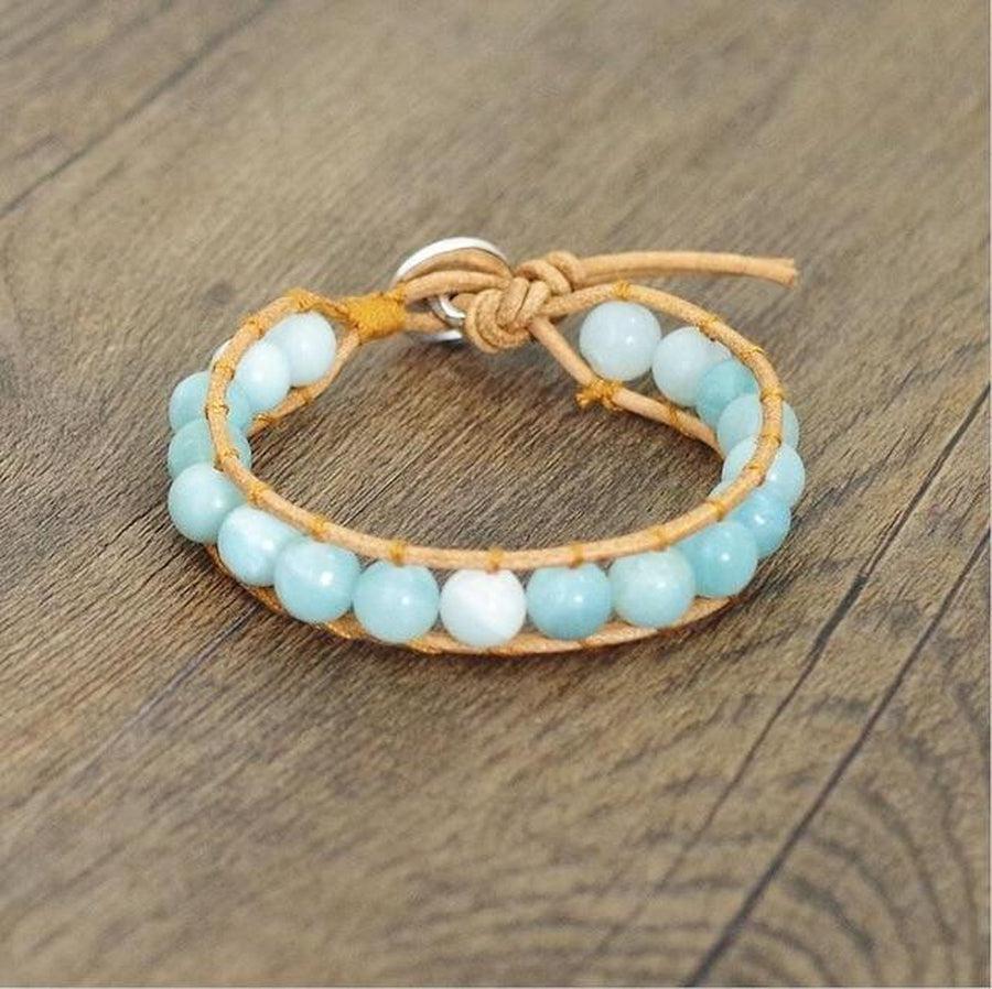 Stylish Amazonite Bead Bracelet