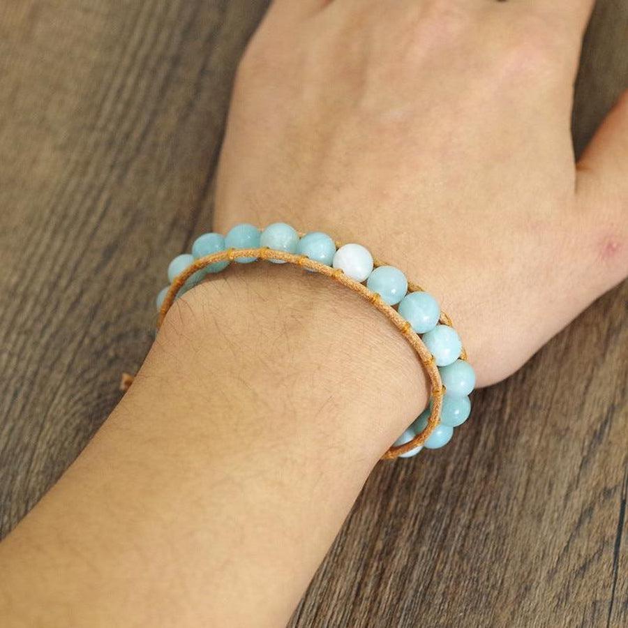 Stylish Amazonite Bead Bracelet