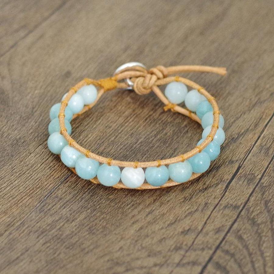 Stylish Amazonite Bead Bracelet