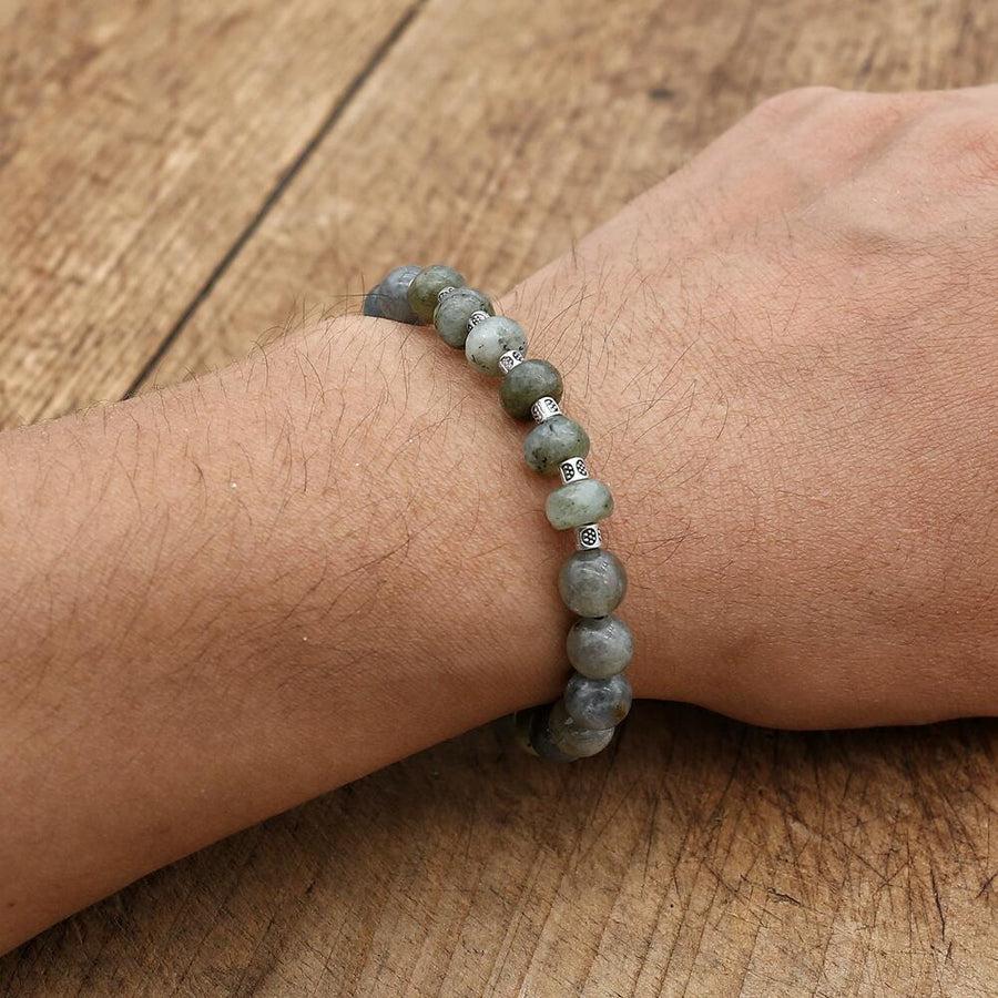 Authentic Elegance | Genuine Labradorite Bracelet