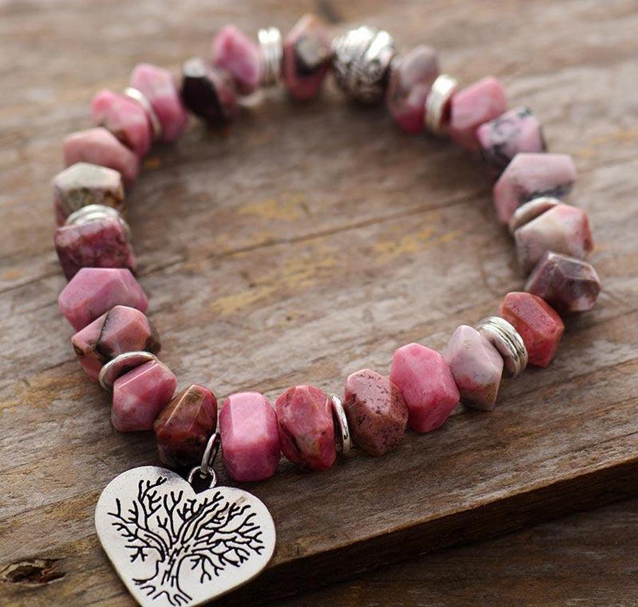 Rhodonite Stone Bracelet | Harmony & Heart Healing