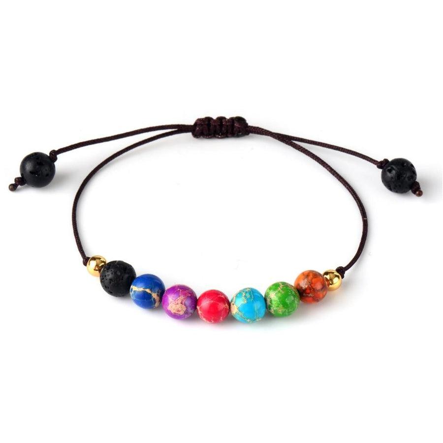 7 Chakra Energy Bracelet with Lucky Knot