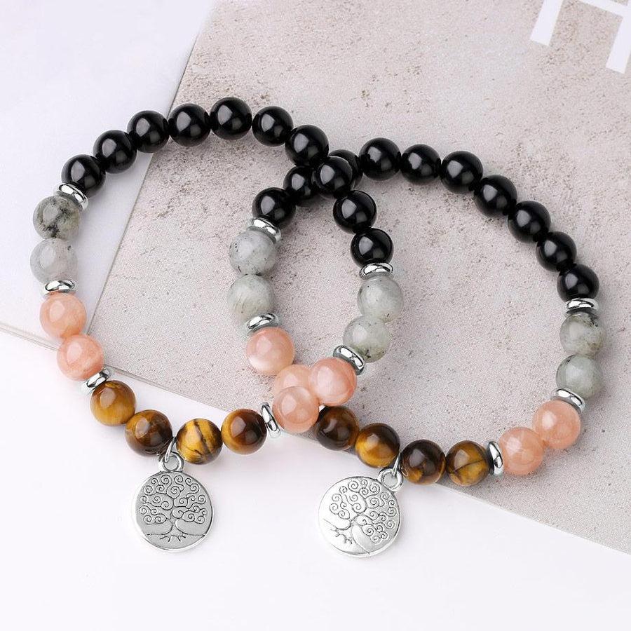 Natural Tiger Eye Bracelet | Tree of Life Spiritual Gift