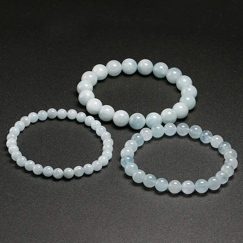 Aquamarine Intuition Bracelet for Stress Relief