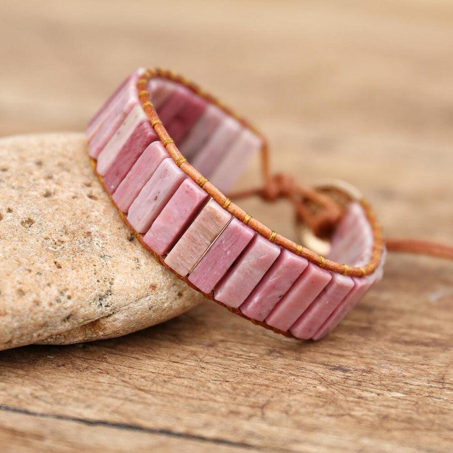 Rhodonite Cuff Bracelet <br>  Natural Beauty