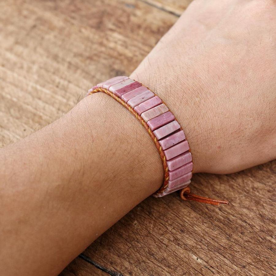 Rhodonite Cuff Bracelet <br>  Natural Beauty