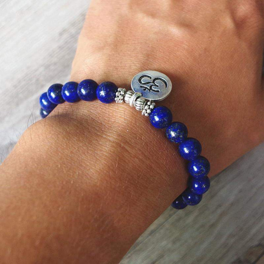 Lapis Lazuli Ohm Bracelet