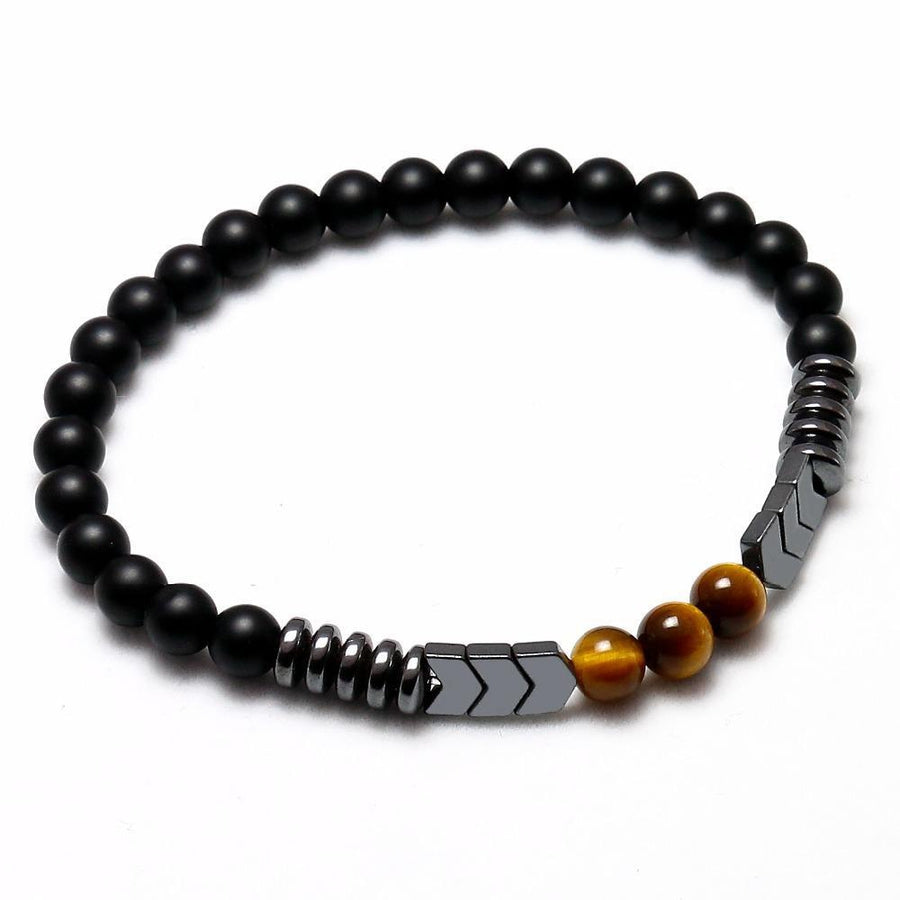 Ultimate Protection Bracelet with Matte Onyx, Tiger Eye & Hematite