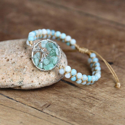 Amazonite Bracelet <br> Tree of Life