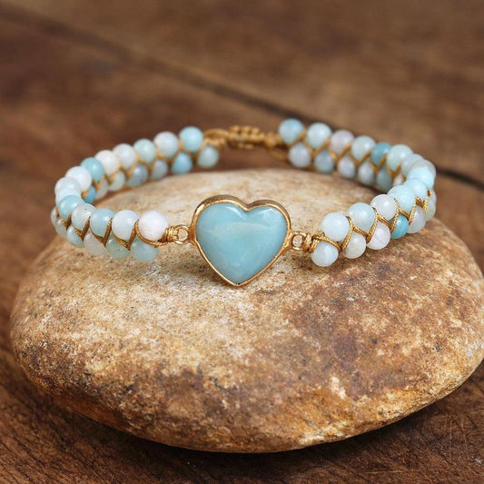 Essential Ritual Amazonite Bracelet <br> Heart