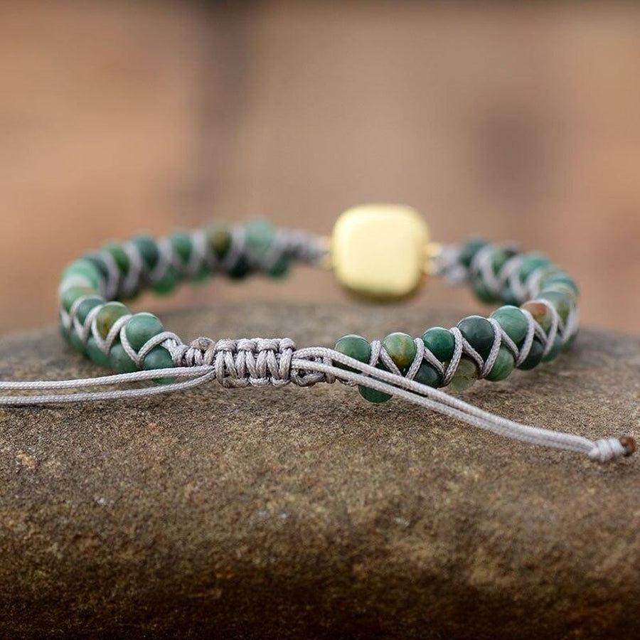 Natural Jade Shamballa Bracelet