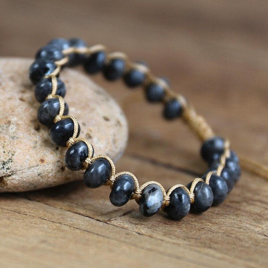 Blue Labradorite Gemstone Bracelet for Clarity