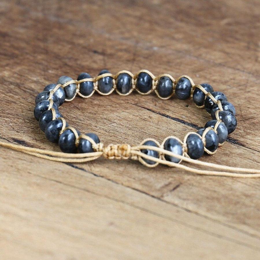 Blue Labradorite Gemstone Bracelet for Clarity