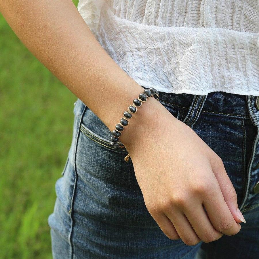 Blue Labradorite Gemstone Bracelet for Clarity