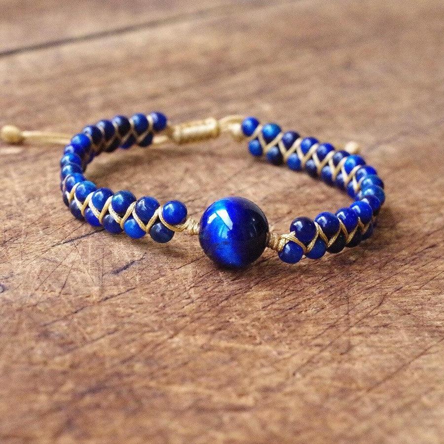 Blue Tiger's Eye Protector Bracelet