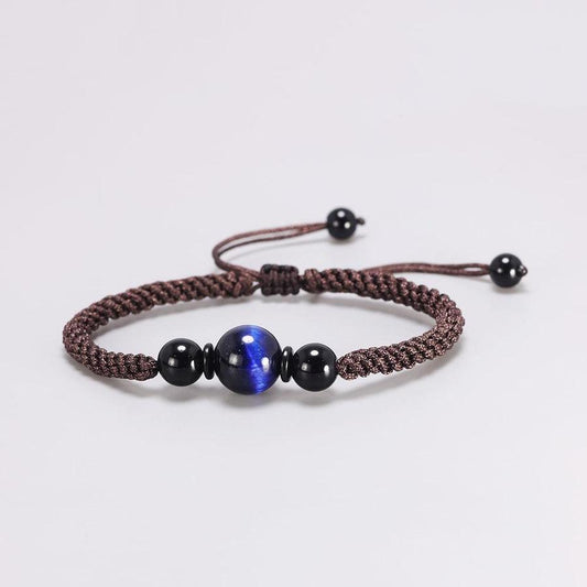 Blue Tiger Eye Shamballa Bracelet