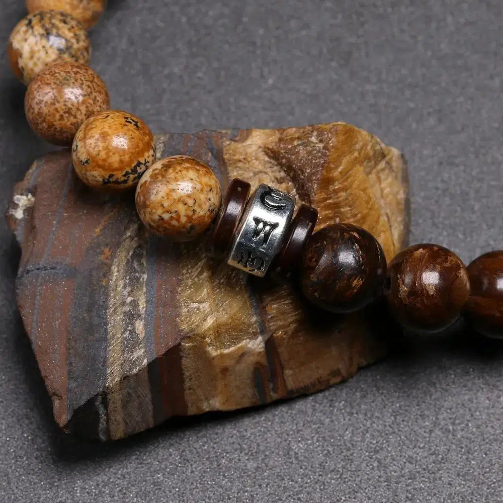 Tibetan Bronzite Stone Bracelet