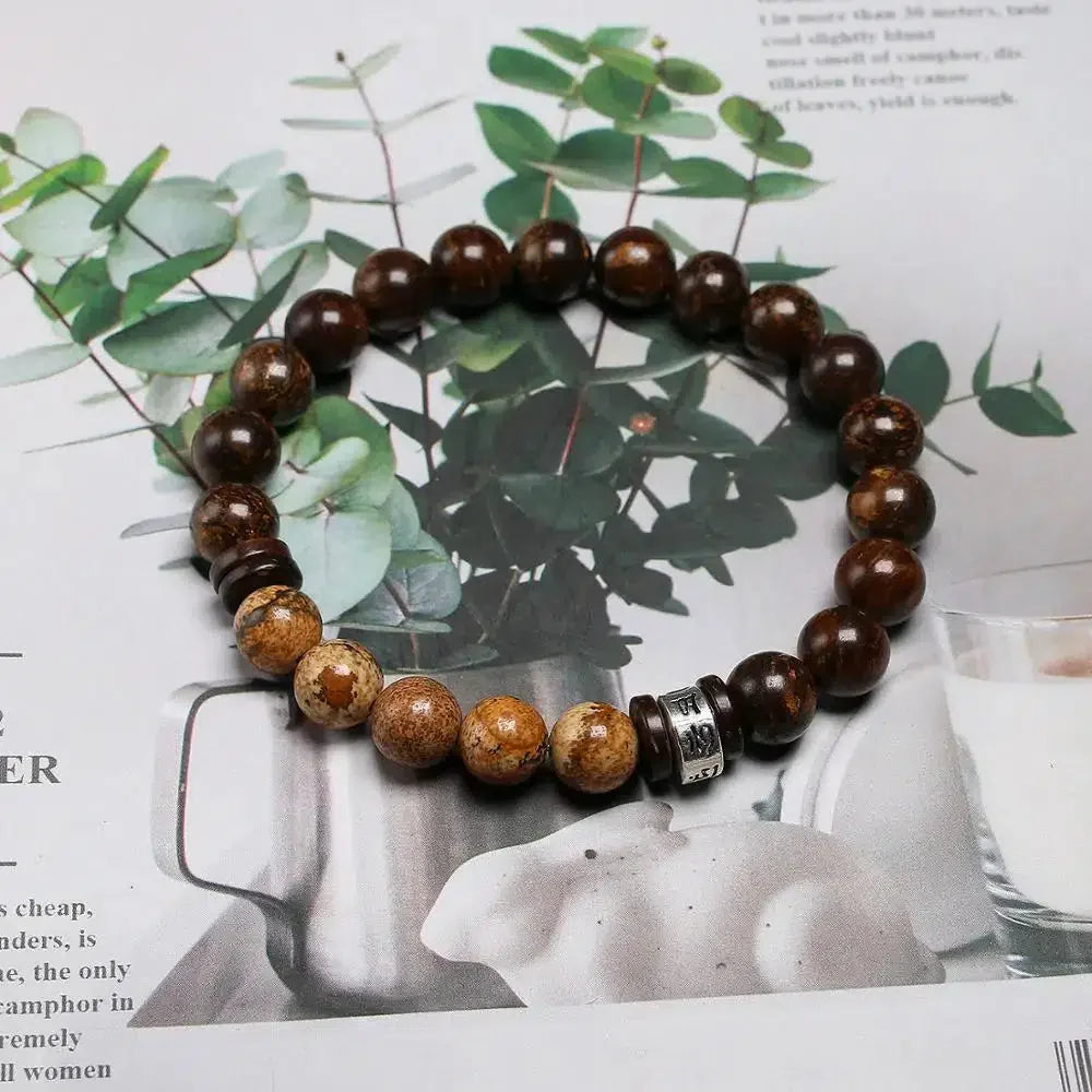 Tibetan Bronzite Stone Bracelet