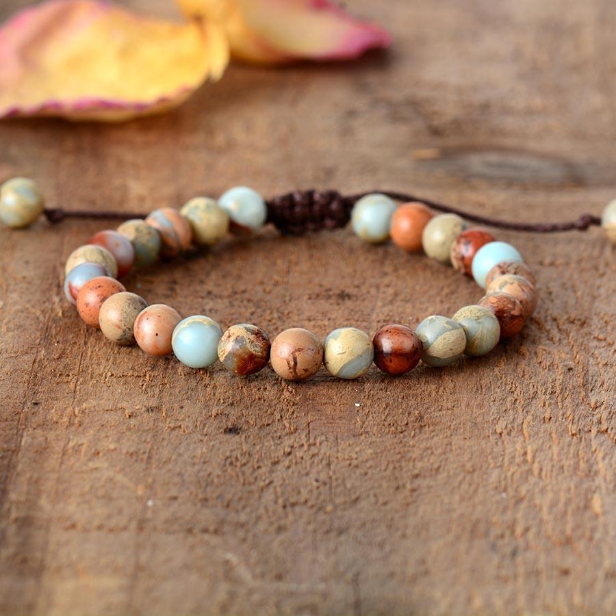 Natural Jasper and Onyx Friendship Bracelets