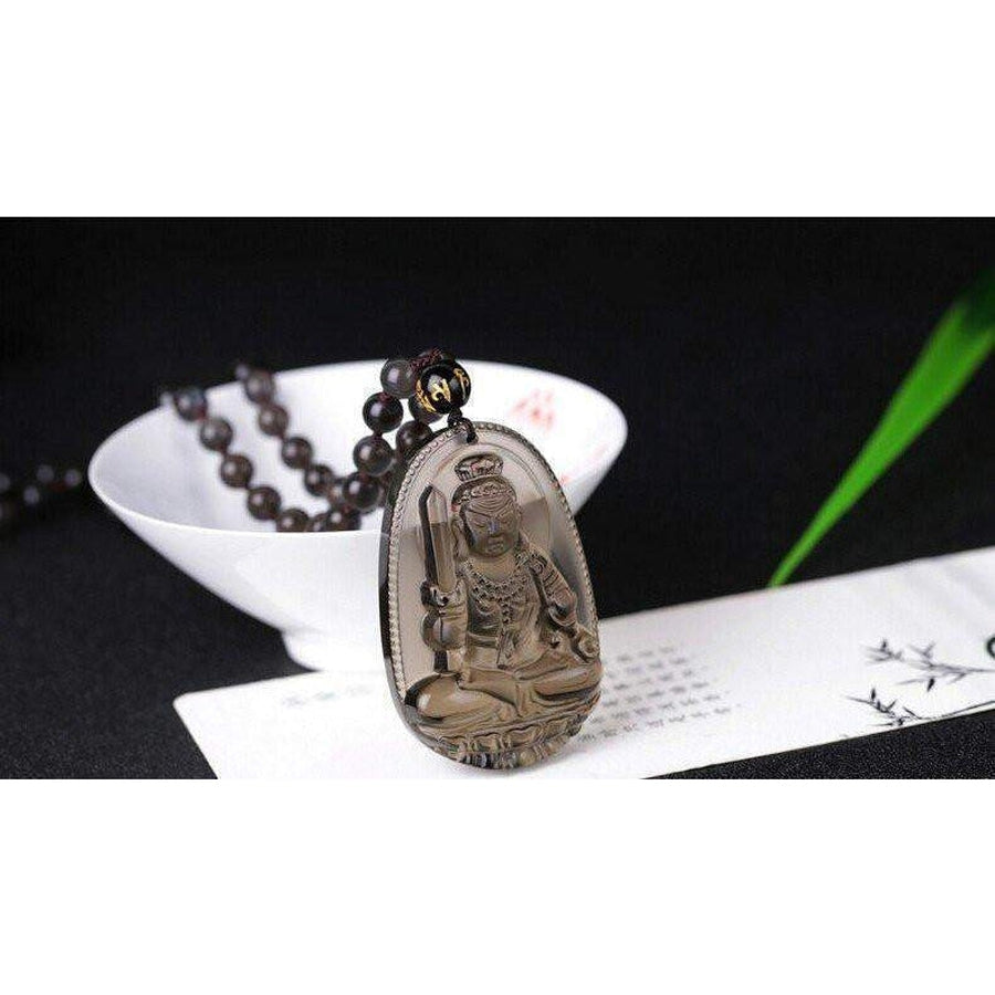 Obsidian Buddha Pendant <br> The Chance