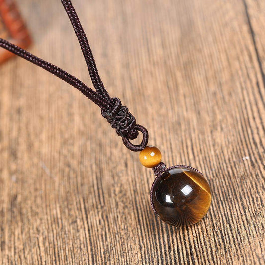 Tiger Eye Pendant Choker