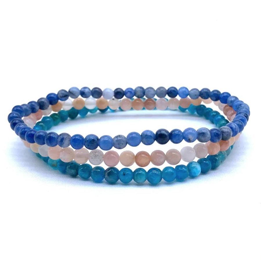 3-Piece 1mm Stone Bracelet Set.