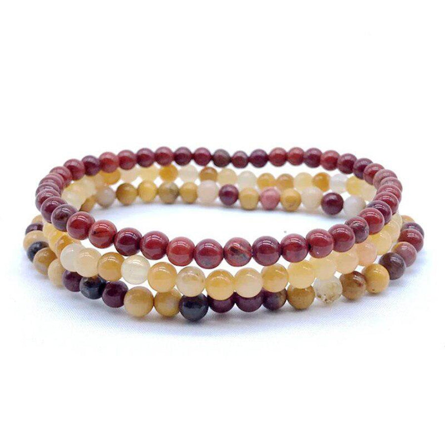 3-Piece 1mm Stone Bracelet Set.