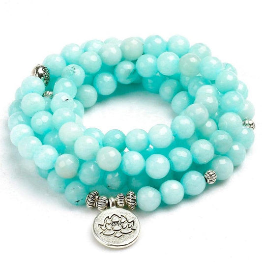 Soothing Blue Chalcedony Mala