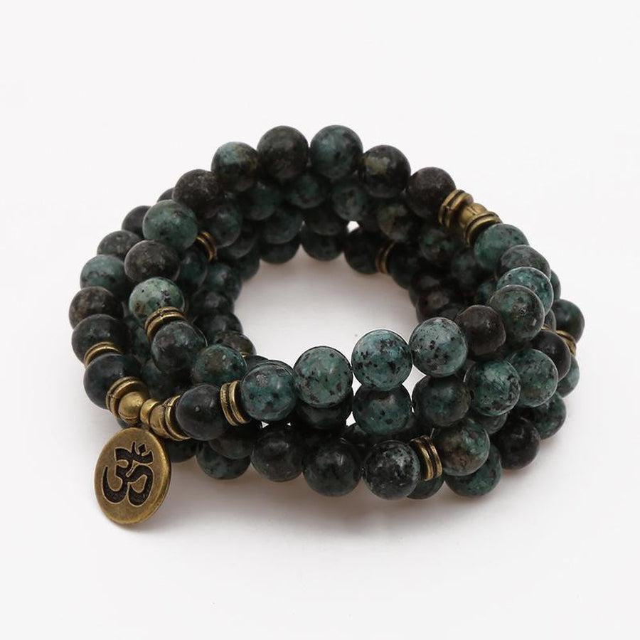 Mala 108 African turquoise pearl