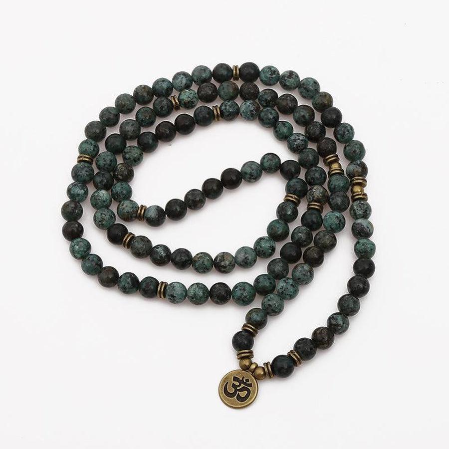 Mala 108 African turquoise pearl