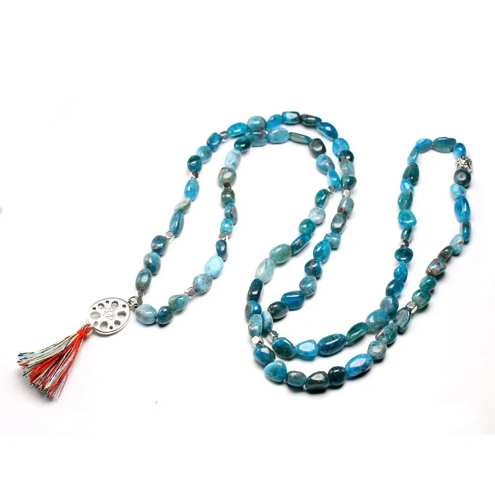 Blue Apatite Gemstone Necklace