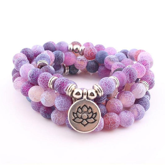 Mala Meditation Beads with Acidulated Charm