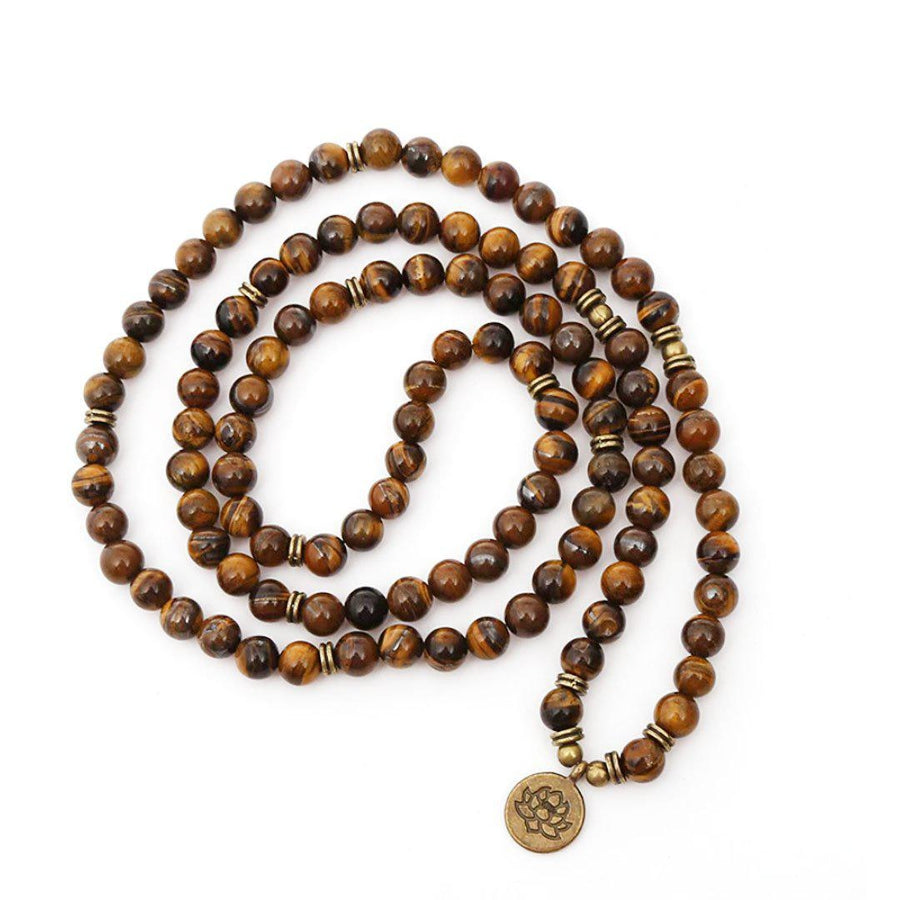 Mala with tiger eye beads