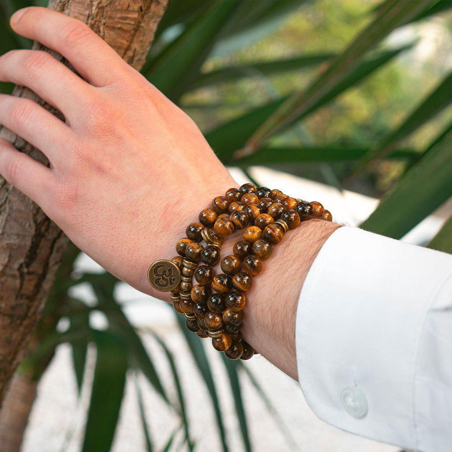 Mala with tiger eye beads