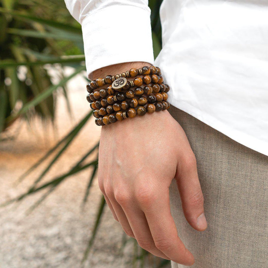 Mala with tiger eye beads