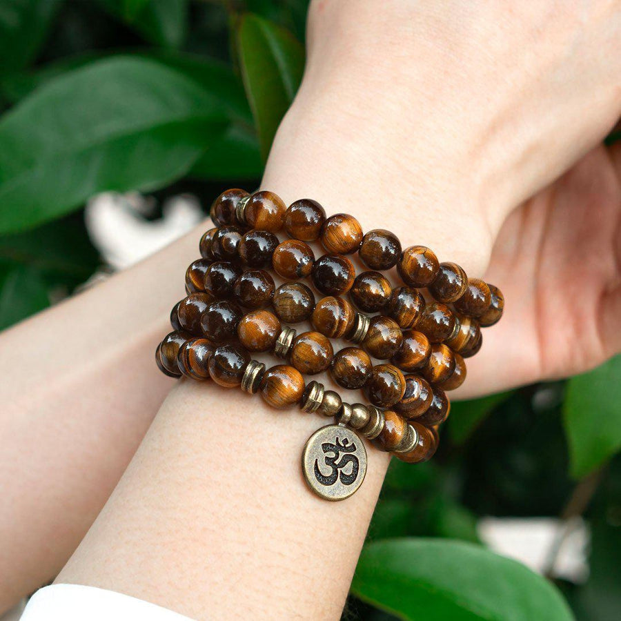 Mala with tiger eye beads