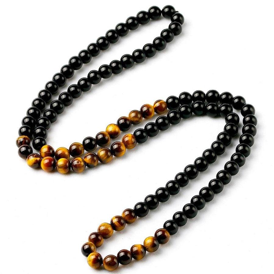 Mala: Onyx & Tiger's Eye Protection