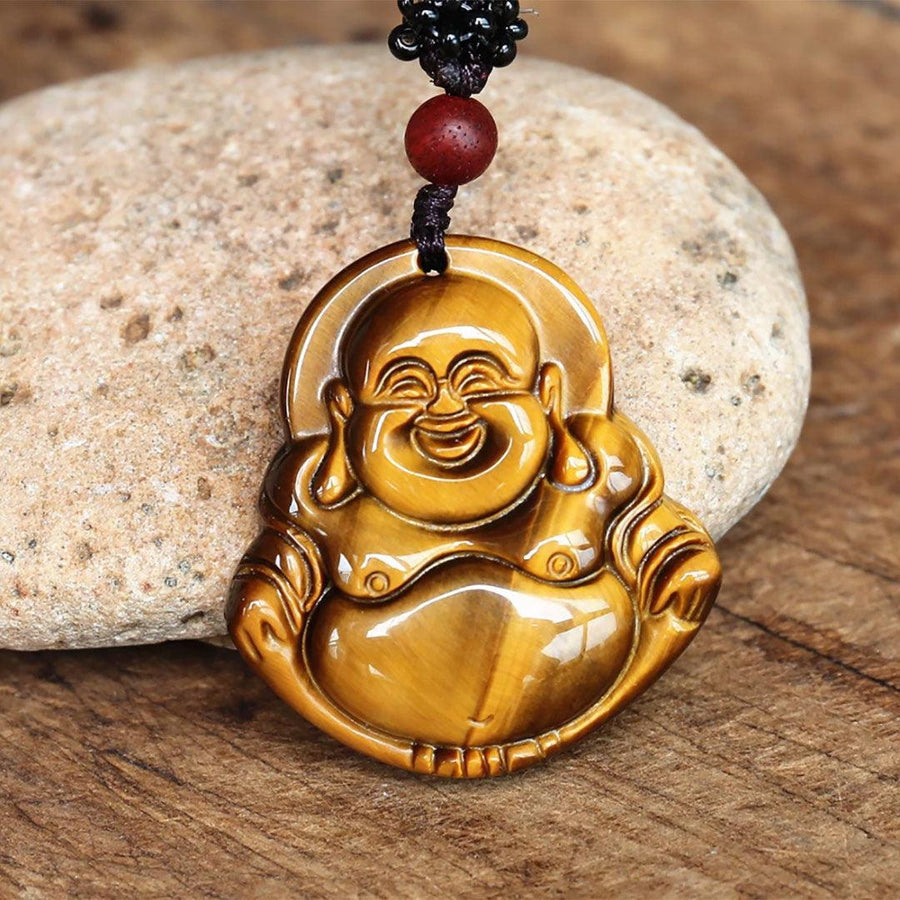 Tiger's Eye Buddha Pendant