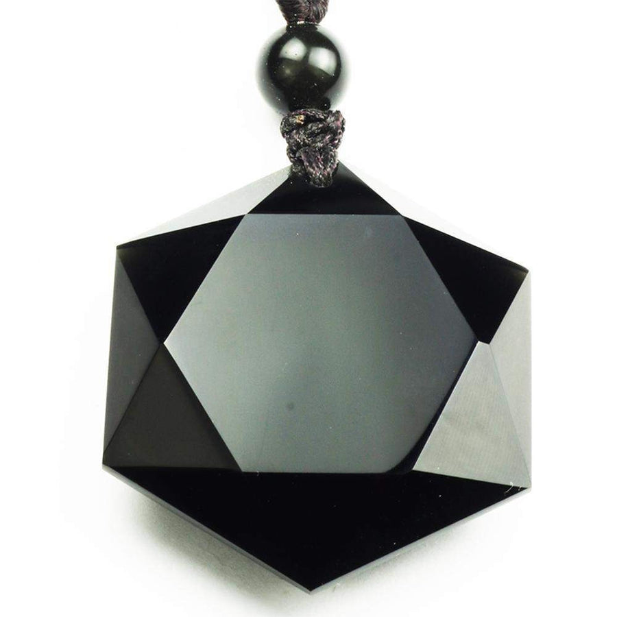 Black Obsidian Star Pendant