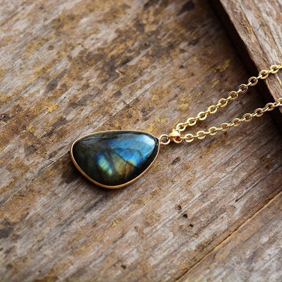 Labradorite Tear Drop Pendant