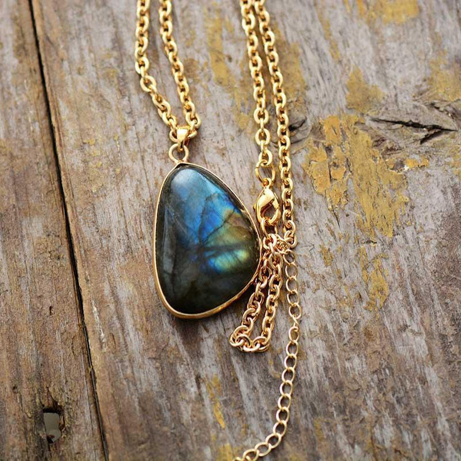 Labradorite Tear Drop Pendant