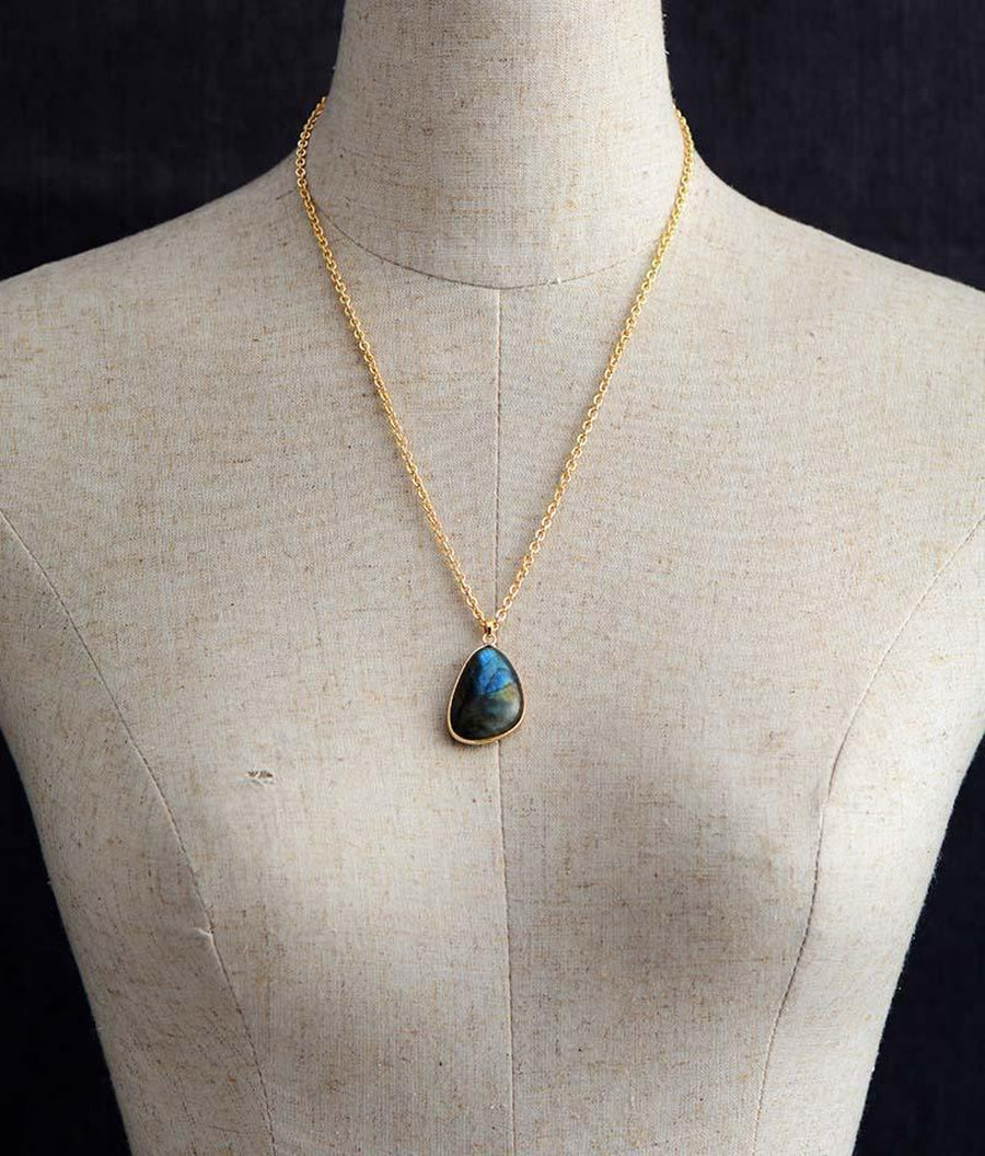 Labradorite Tear Drop Pendant