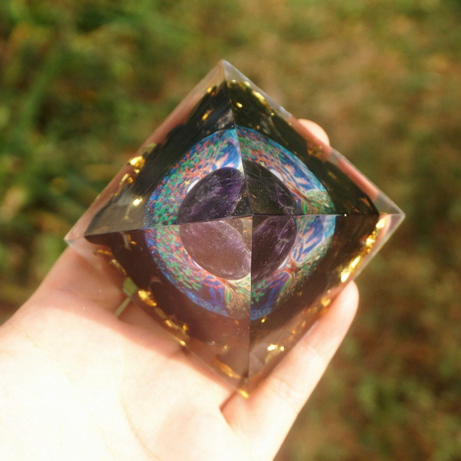 Orgonite Pyramid <br> Obsidian