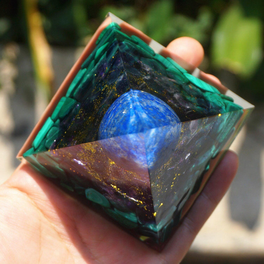 Orgonite Pyramid <br> Malachite