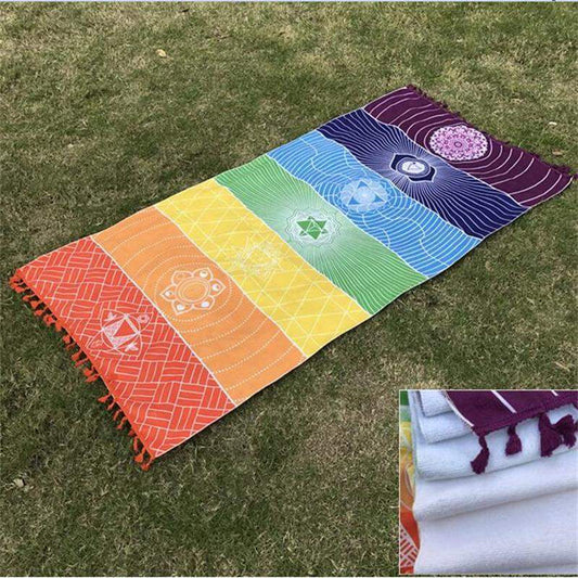 7 Chakras Beach Towel