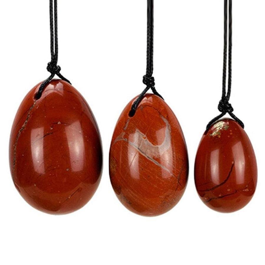 Red Jasper Yoni Eggs Set