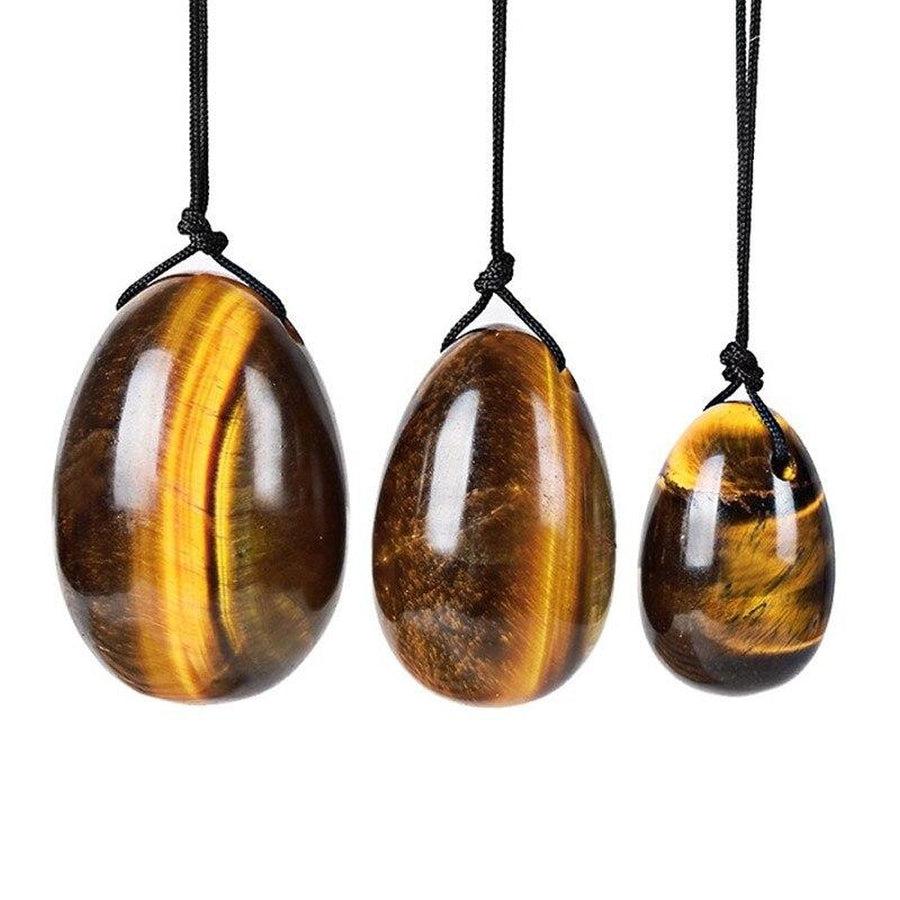 3 Tiger Eye Yoni Eggs