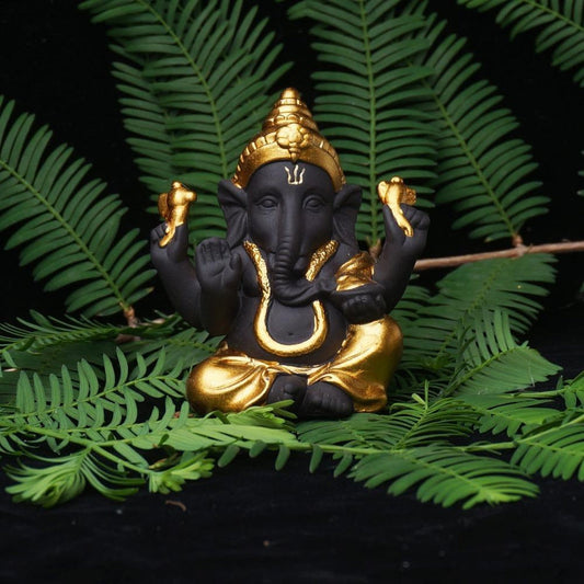 Ganesha Ceramic Figurine