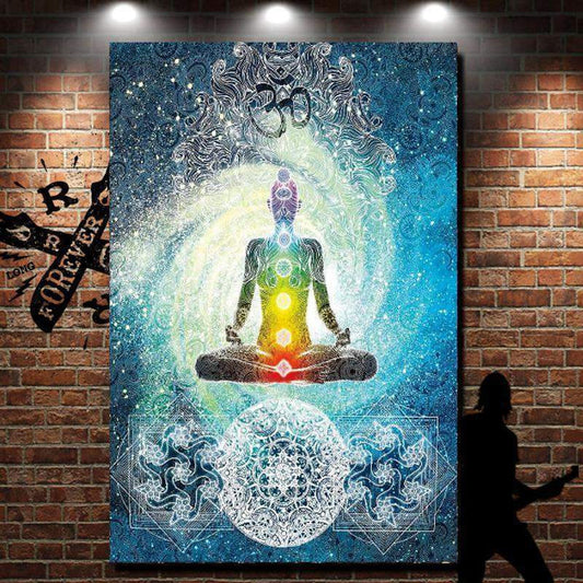 7 Chakras Meditation Art